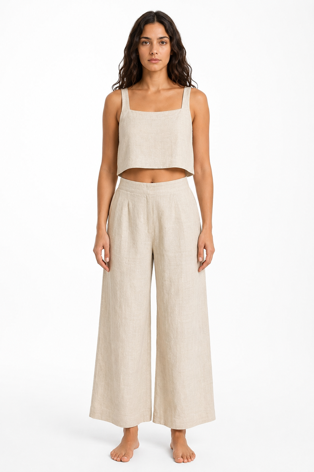 ecru linen co-ord set